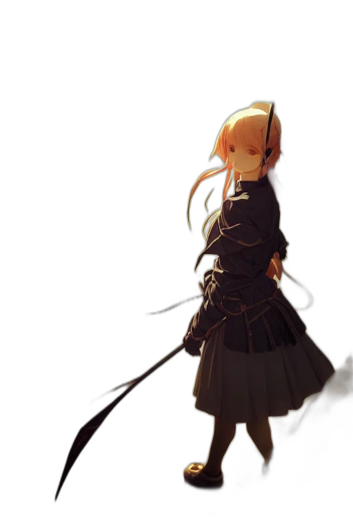 staff, sword, weapon, dress transparent PNG cut-out