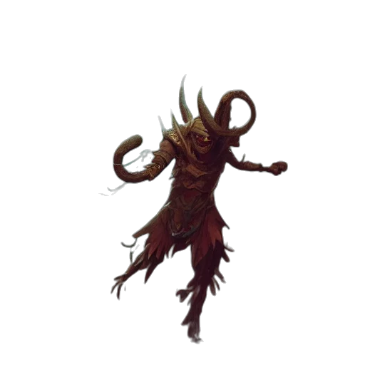 creature, dragon, staff, hair transparent PNG cut-out