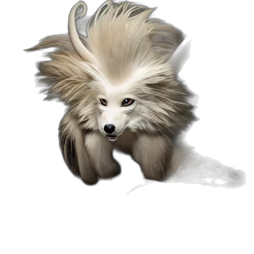 hair, animal, creature, staff, photorealistic, concept art, watercolor, fantasy art transparent PNG cut-out