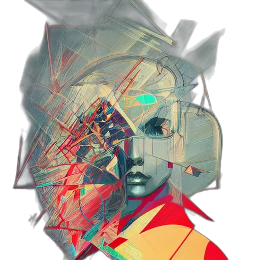 face, mask, robot, jacket transparent PNG cut-out