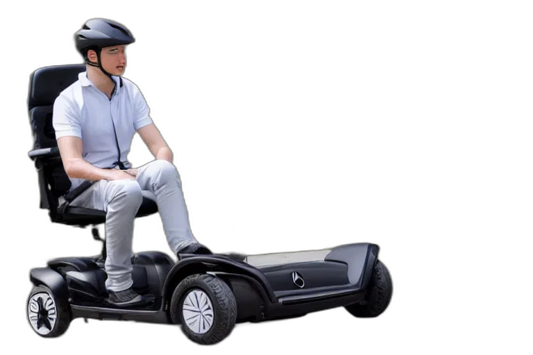 robot, car, mobility, scooter, designed, produced, mercedes, benz transparent PNG cut-out