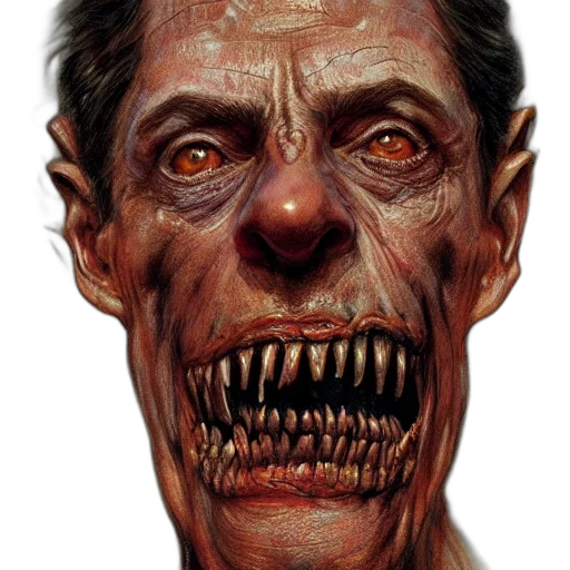 face, mask, creature, staff transparent PNG cut-out