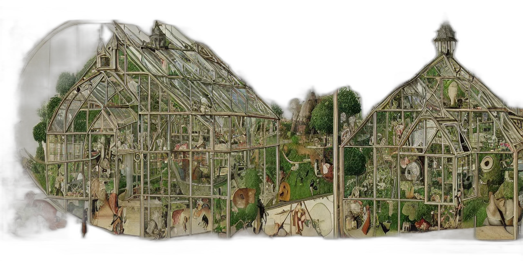 building, concept art, photorealistic, watercolor, 3d render, forest, rain, city street transparent PNG cut-out