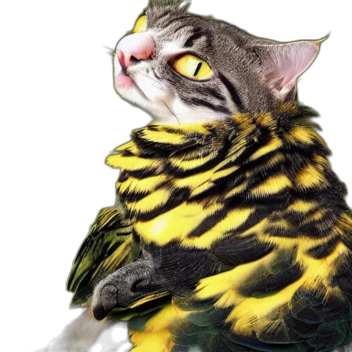 animal, creature, staff, jacket, photorealistic, watercolor, oil painting, concept art transparent PNG cut-out