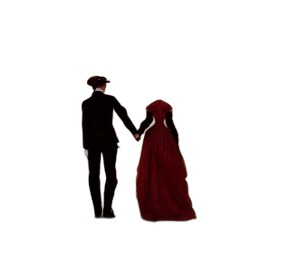 hat, dress, umbrella, staff, pixel art, concept art, 3d render, comic book art transparent PNG cut-out