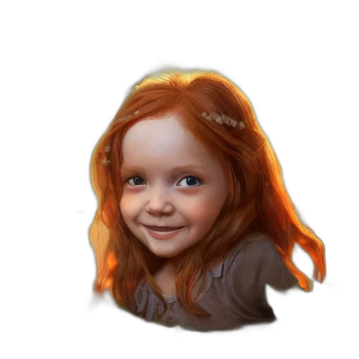 face, hair, photorealistic, concept art, 3d render, fantasy art, beautiful, year transparent PNG cut-out