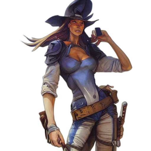 staff, hat, weapon, concept art, fantasy art, comic book art, pixel art, blue transparent PNG cut-out