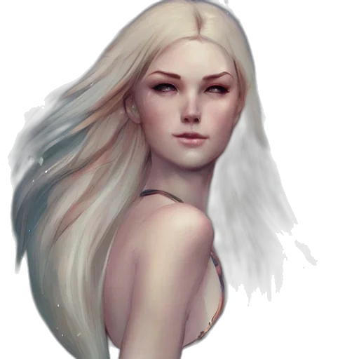 face, hair, fantasy art, concept art transparent PNG cut-out