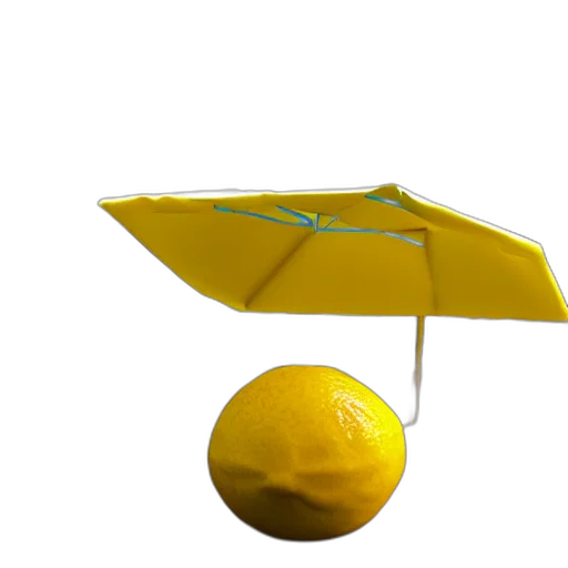 umbrella, hat, staff, food transparent PNG cut-out