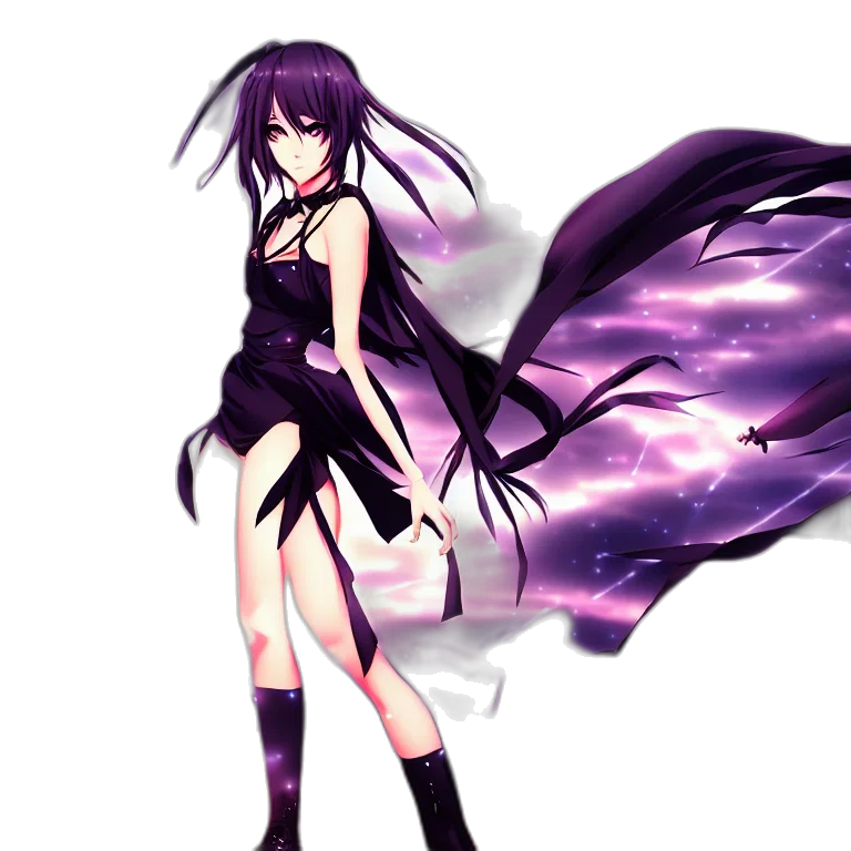 dress, staff, weapon, concept art, fantasy art, pixel art, anime, dark transparent PNG cut-out