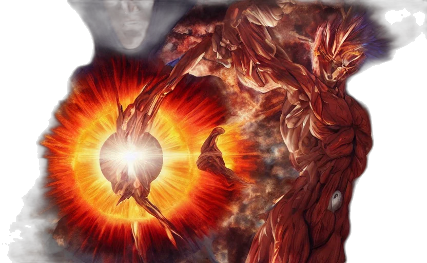 comic book art, concept art, anime, fire transparent PNG cut-out
