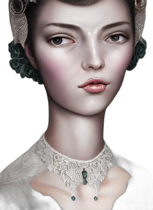 jewelry, face, crown, mask, photorealistic, fantasy art, concept art, 3d render transparent PNG cut-out