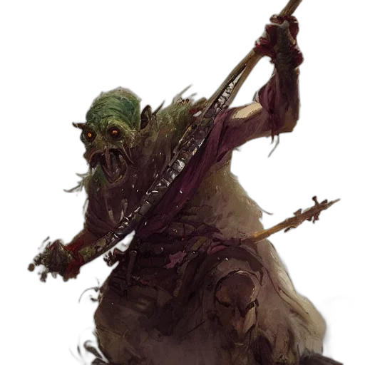 creature, staff, mask, concept art transparent PNG cut-out