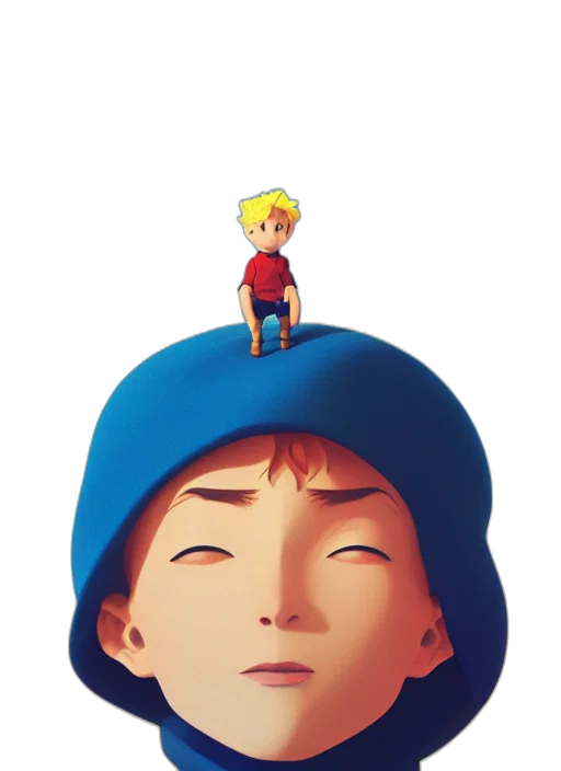 hat, face, crown, concept art, 3d render, pixel art, comic book art, outer space transparent PNG cut-out