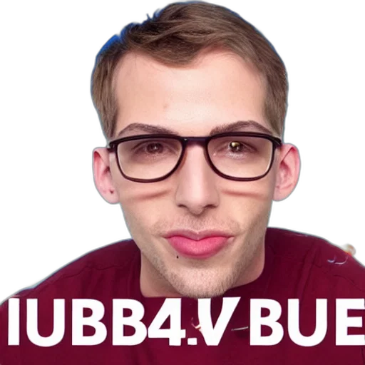 cartoon, idubbbztv, high, detailed transparent PNG cut-out