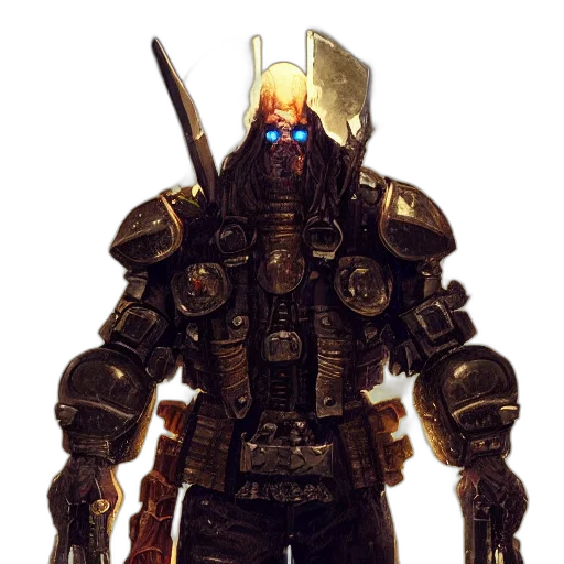 robot, weapon, staff, mask transparent PNG cut-out