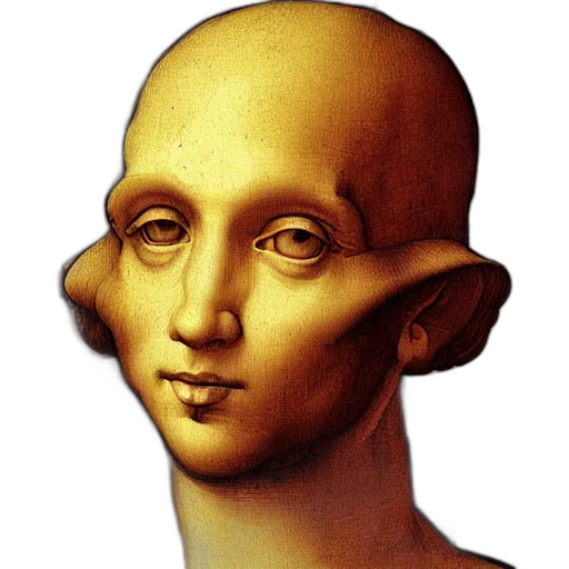 face, mask, creature, hair transparent PNG cut-out