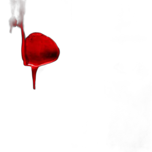 weapon, flower, concept art, photorealistic, pixel art, comic book art, red, bloody transparent PNG cut-out