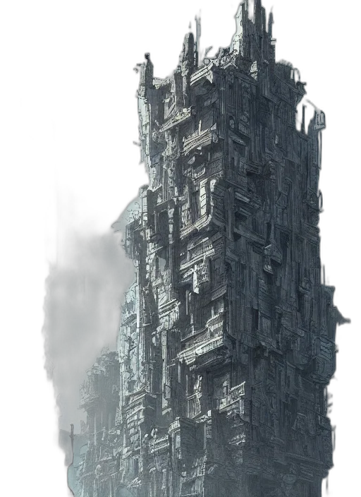 building, robot, weapon, dress transparent PNG cut-out