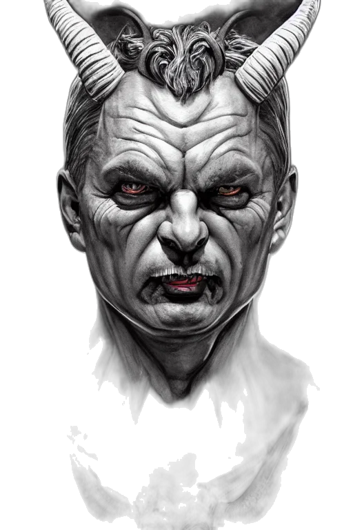 face, mask, creature, comic book art transparent PNG cut-out