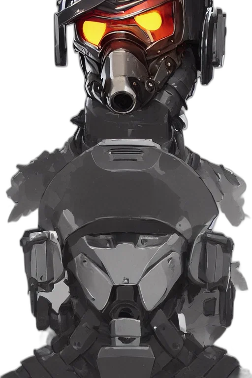 robot, weapon, mask, face transparent PNG cut-out