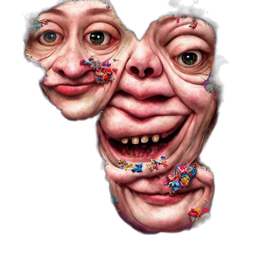 face, mask, jewelry, creature transparent PNG cut-out