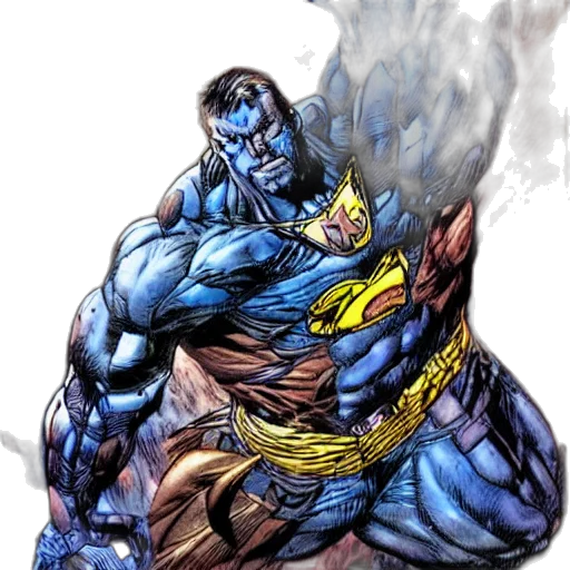 comic book art, concept art, fantasy art, photorealistic, blue, jim, lee, art transparent PNG cut-out
