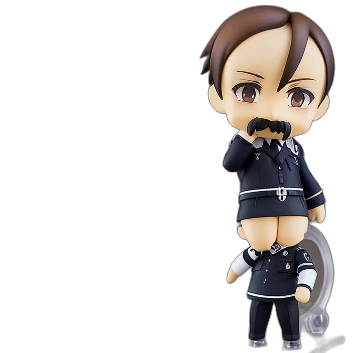 anime, nendoroid, adolf, hitler transparent PNG cut-out