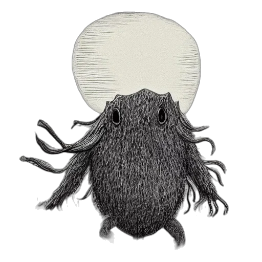 creature, hair, animal, hat transparent PNG cut-out