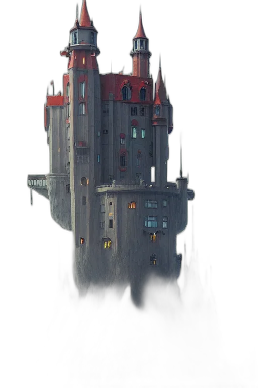 building, crown, robot, weapon transparent PNG cut-out