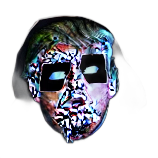 mask, face, jacket, creature transparent PNG cut-out