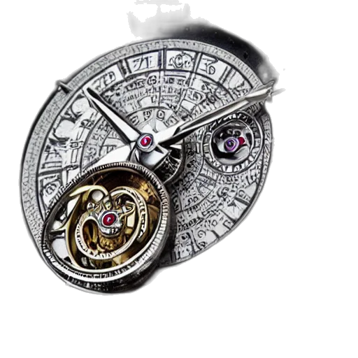 jewelry, crown, retro, futuristic, tourbillon, watch, extremely, detailed transparent PNG cut-out