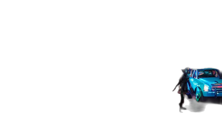 neon, lit, african, urban transparent PNG cut-out