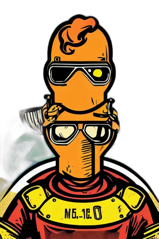 robot, mask, staff, face transparent PNG cut-out