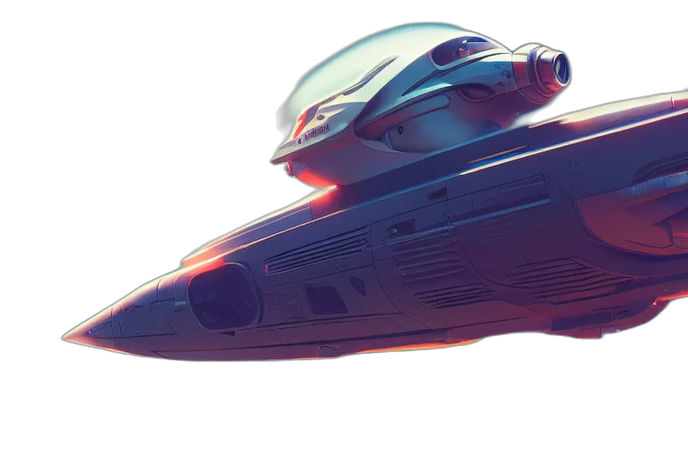 weapon, car, concept art, 3d render transparent PNG cut-out