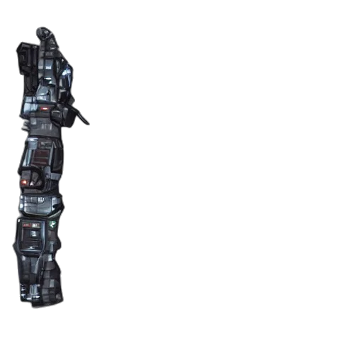 robot, weapon, staff, dress transparent PNG cut-out