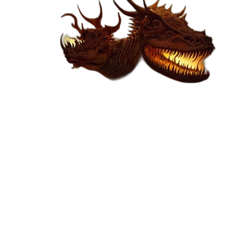 dragon, creature, mask, animal transparent PNG cut-out