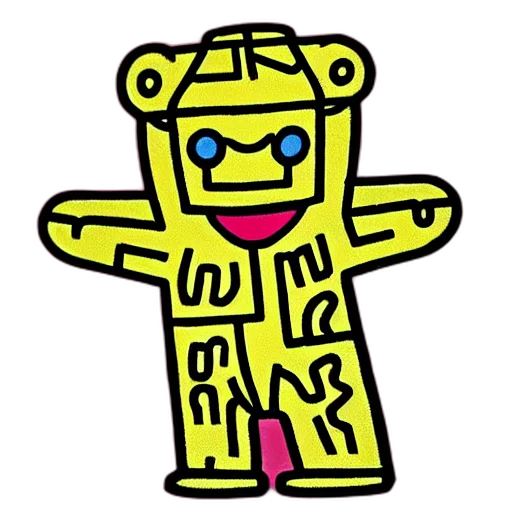 robot, staff, jacket, creature transparent PNG cut-out