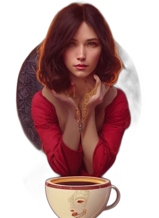 jewelry, face, dress, crown, fantasy art, photorealistic, oil painting, concept art transparent PNG cut-out
