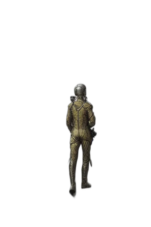 robot, staff, sword, jacket, concept art, 3d render, fantasy art, pixel art transparent PNG cut-out