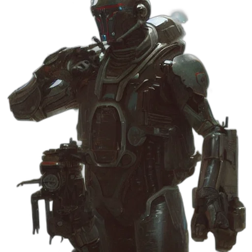 robot, weapon, staff, creature transparent PNG cut-out