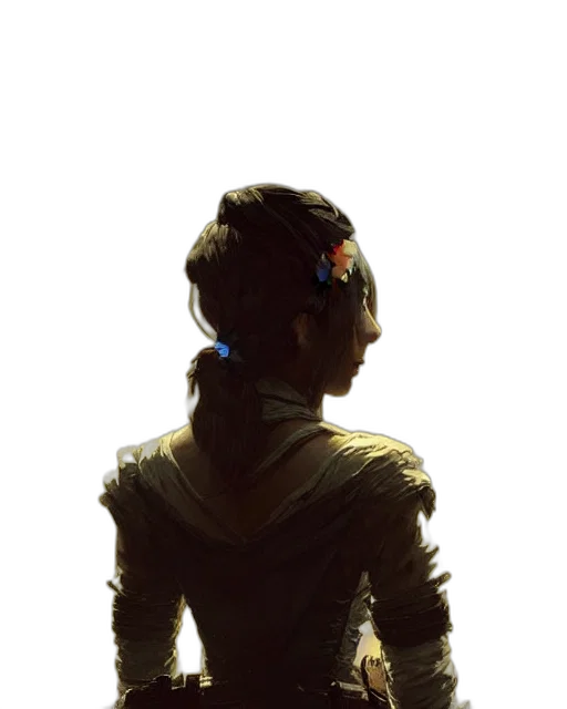 robot, crown, staff, face transparent PNG cut-out