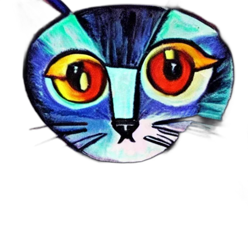 animal, mask, staff, watercolor, cartoon, photorealistic, pencil sketch, blue transparent PNG cut-out
