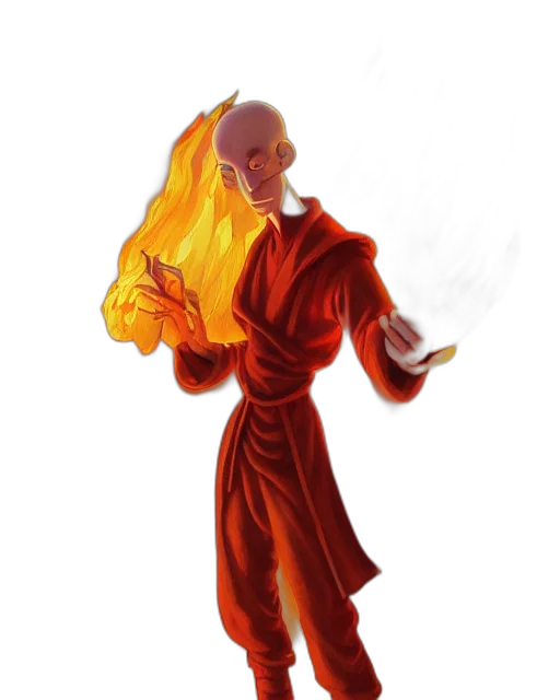 staff, dress, dragon, mask, concept art, fantasy art, pixel art, comic book art transparent PNG cut-out
