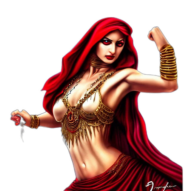 jewelry, fantasy art, concept art, pixel art, comic book art, fire, red, arabian transparent PNG cut-out