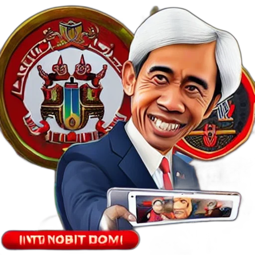 cartoon, jokowi, mobile, game transparent PNG cut-out