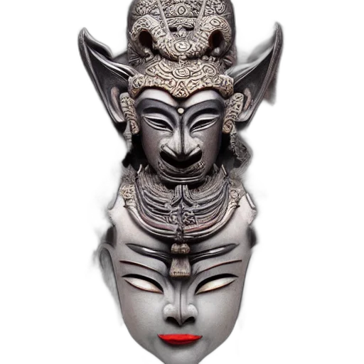 mask, jewelry, face, crown, photorealistic, 3d render, fantasy art, concept art transparent PNG cut-out