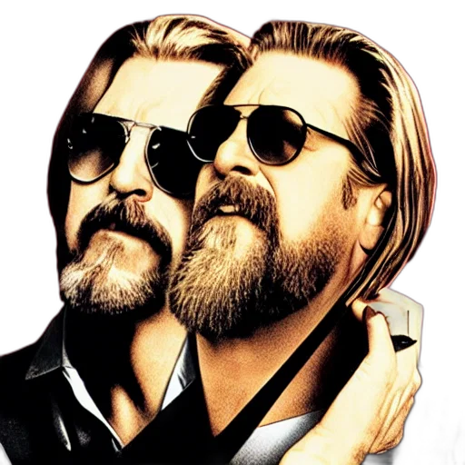 jacket, pixel art, concept art, comic book art, photorealistic, big, lebowski, movie transparent PNG cut-out