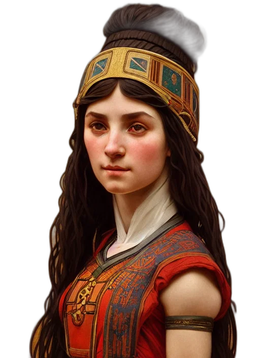face, crown, hat, staff, fantasy art, concept art, photorealistic, oil painting transparent PNG cut-out