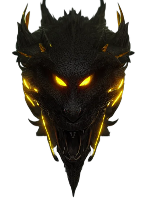 dragon, mask, face, crown transparent PNG cut-out